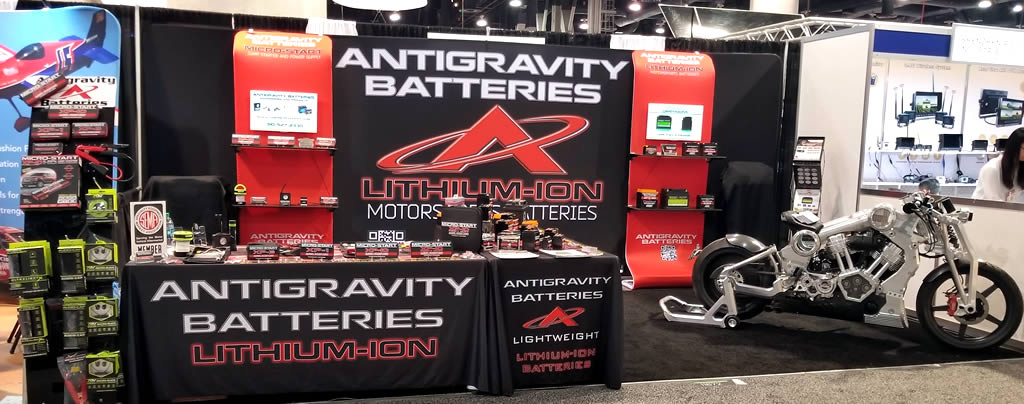 Antigravity Batteries SEMA Show, Confederate Motors P51 Combat Fighter