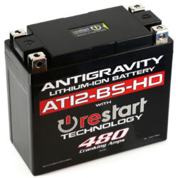 AT12BS-HD-RS Lithium Motorsports Battery with RE-START
