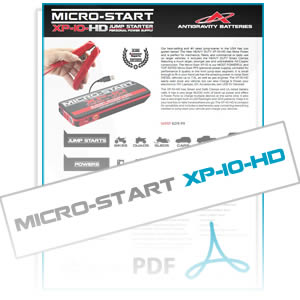 XP-10-HD Micro-Start Info Sheet