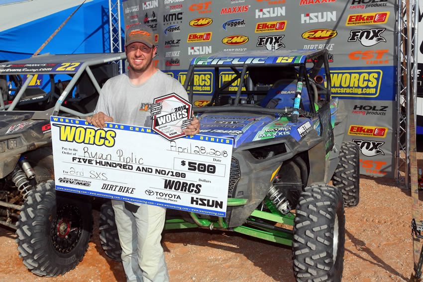 Ryan Piplic WORCS 2nd Place Win, Sand Hollow race