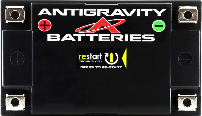 4 Terminal Motorcycle Battery, Antigravity Re-Start & BMS