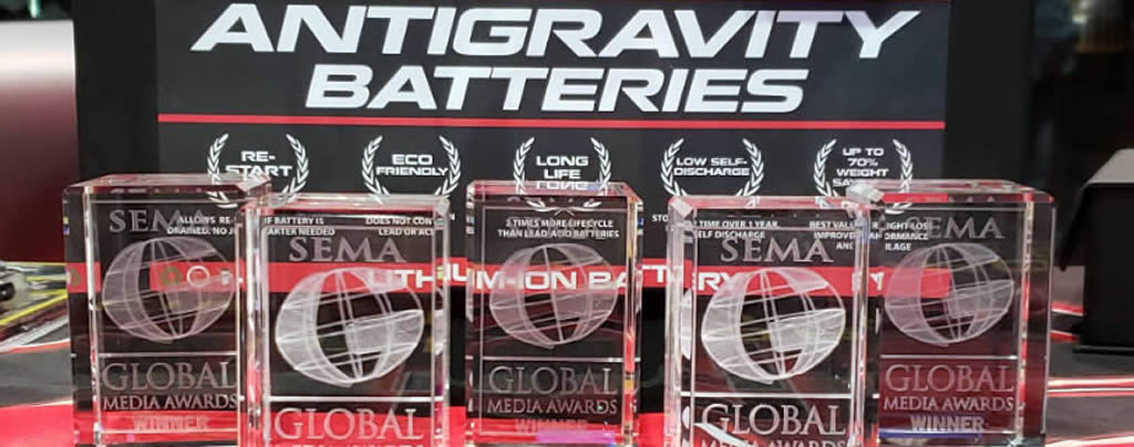 Antigravity Batteries SEMA Show 2019 Global Media Awards Winner