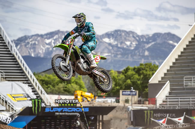 Eli Tomac Wins First Place at SLC Supercross Rd 11