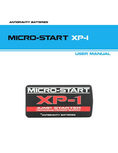 XP-1 Micro-Start User Instruction Manual