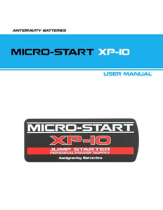 XP-10 Micro-Start User Instruction Manual