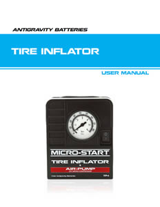 Micro-Start Tire Inflator Instruction Manual