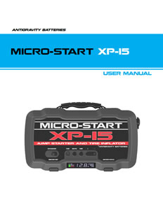 XP-15 Micro-Start User Instruction Manual