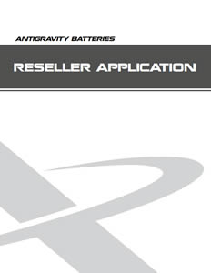 Reseller Application for Antigravity Batteries