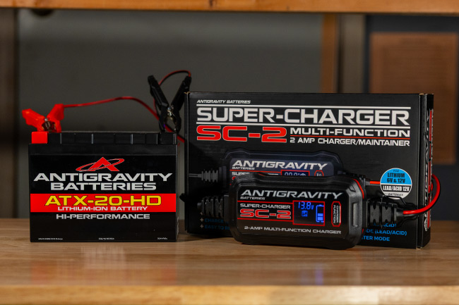 Antigravity SC-2 Super-Charger Antigravity SC-2 Super-Charger with 2A charge rate for maintaining smaller batteries