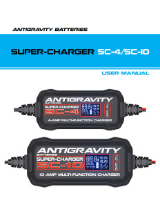 SC-4 & SC-10 Super-Charger User Instruction Manual